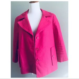 Talbots Jackie fit  3/4 sleeve linen Blazer